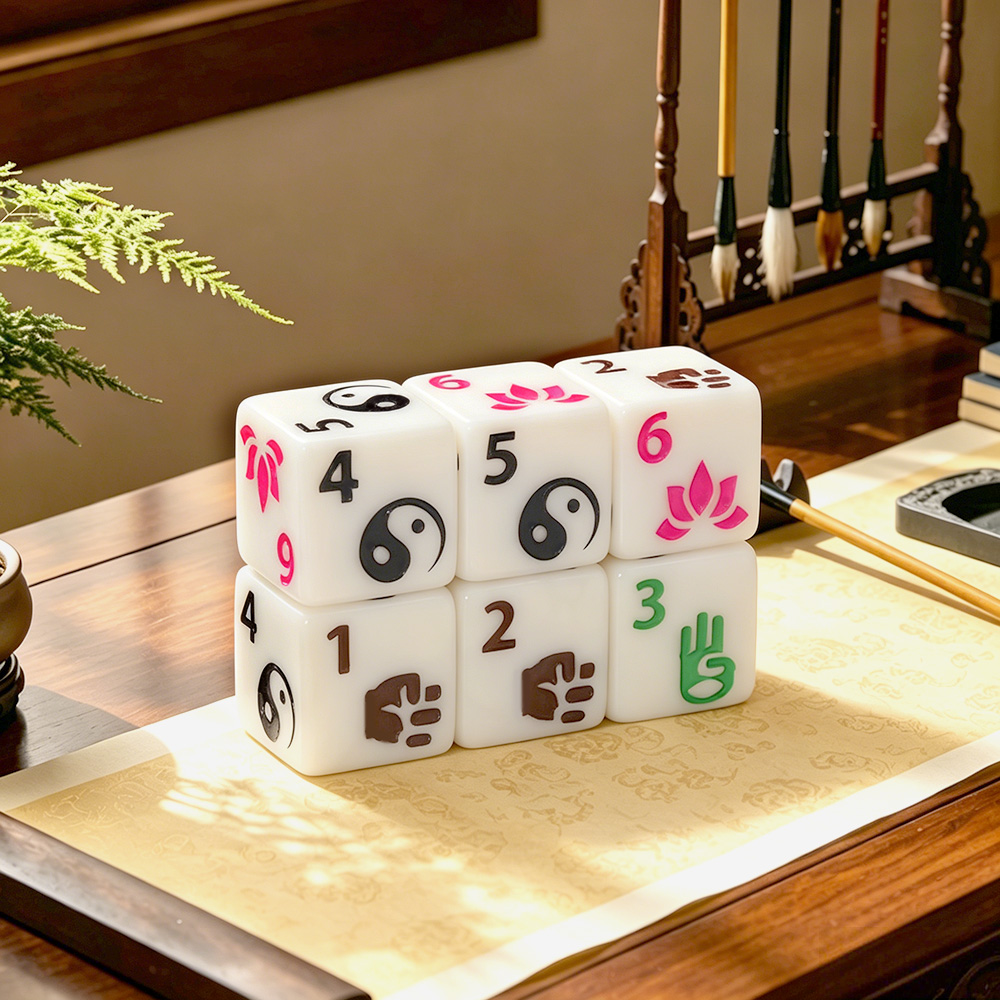 6 adet Zen Temalı Çok Yüzlü Za - Board Game Zen incelemesi ve fiyatı