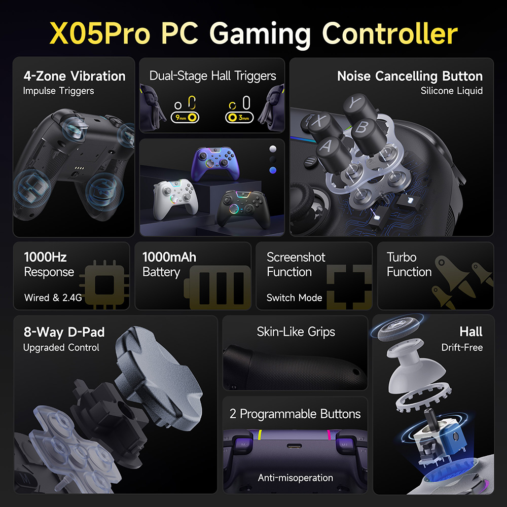 EasySMX X05Pro PC/Switch/Telef - Board Game Android incelemesi ve fiyatı